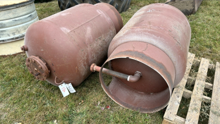 (2) Steel Tanks -Approx. 40"H x 28" Diameter