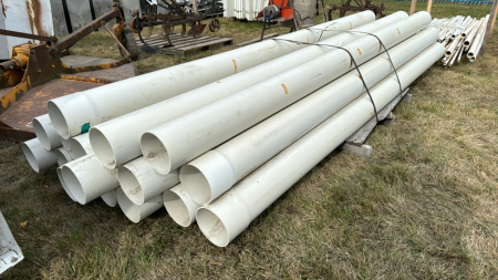 (16) Lengths of 6" x 10ft Poly Pipe