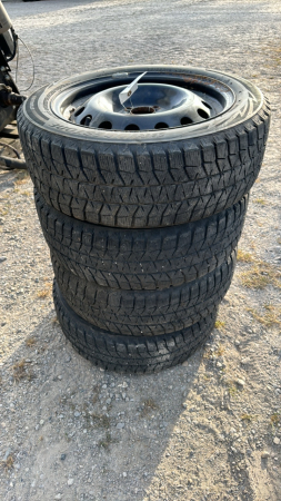 Set of Bridgestone 19.5/55R16 Tires & 4-Bolt Rims