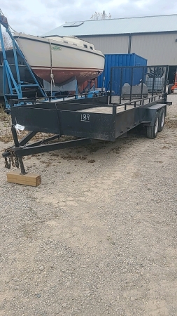 Tandem Landscape Trailer with Ramp Gate