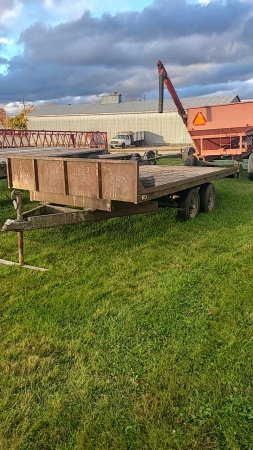 14ft x 7.5ft Flat Deck Tandem Trailer