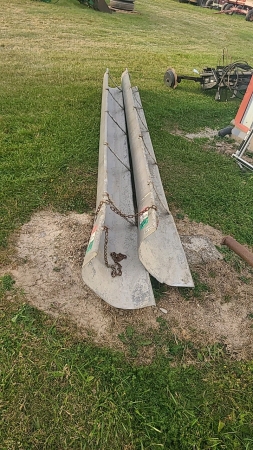 Pair of Aluminum 14ft Cement Chutes