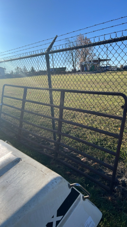 11ft 9in Steel Tube Gate with Bend