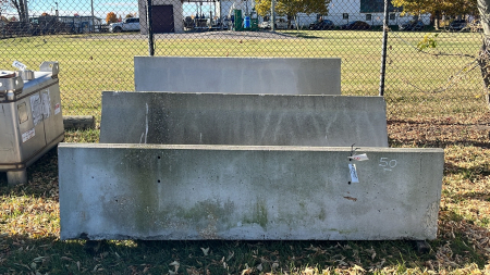 Pair of Cement Bunk Feeders