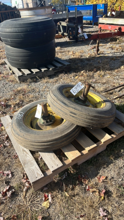 Pair of 5.90-15 Tires and Rims