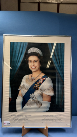 Queen Elizabeth II Framed Poster