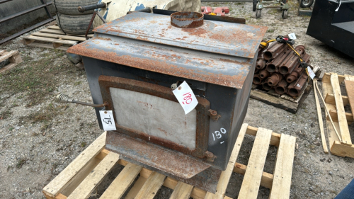 Air Tight Wood Stove with Rust