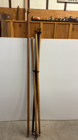 5 Wooden Curtain Rods