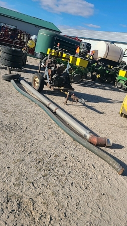 Lister 6in Diesel Powered Water Pump on Trailer