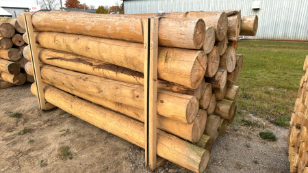 25x 8ft x 8" Cedar Posts - Price Per Post