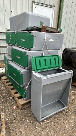 (10) Calf Tel Poly Calf Feeders