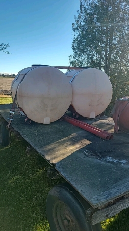 Pair of 150 Gallon Saddle Tanks