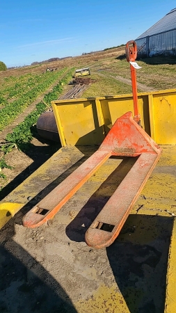 Orange Pallet Cart