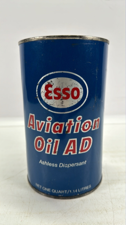 Esso Aviation Oil AD One Quart Tin