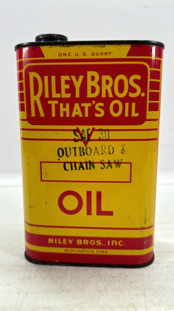 Riley Bros. Chainsaw Oil One US Quart Tin
