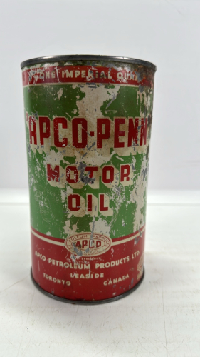 Apco-Penn Motor Oil One Imperial Court Tin