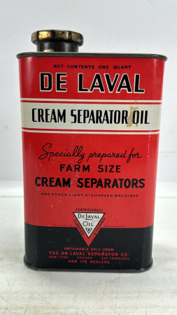 De Laval Cream Seperator Oil One Quart Tin