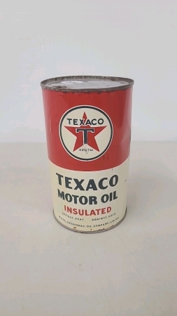 Texaco Insulated Motor Oil One Imperial Quart Tin