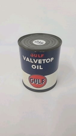 Gulf Valve Top Oil One US Pint Tin