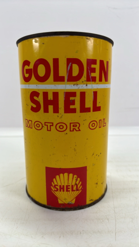 Shell Golden Motor Oil One Quart Tin