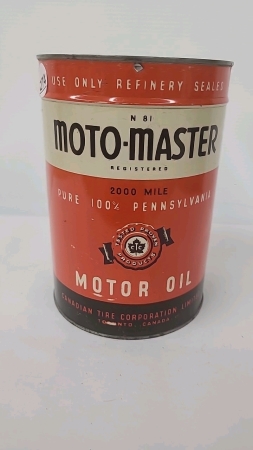 Moto-Master Motor Oil One Imperial Gallon Tin