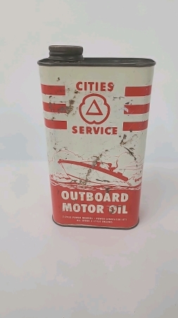 Cities Service Outboard Motor Oil Tin