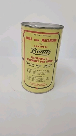 Beatty Mechanism Oil One Imperial Quart Tin