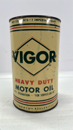 Vigor Motor Oil One Imperial Quart Tin