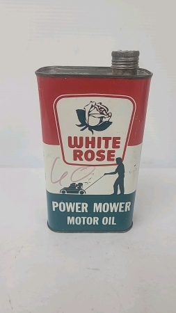 White Rose Power Mower Oil One Quart Tin