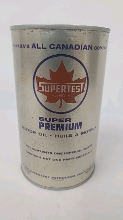 Super Test Super Premium Motor Oil Tin