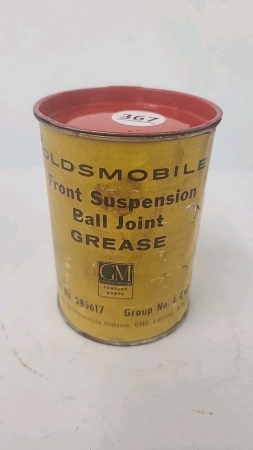 Oldsmobile Ball Joint Grease Paper Wrapped Tin