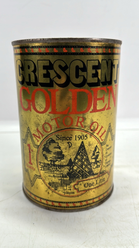 Crescent Golden Motor Oil One Litre Tin