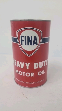 Fina Heavy Duty Motor Oil Cardboard