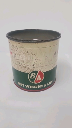 BA 5lb Grease Can Tin