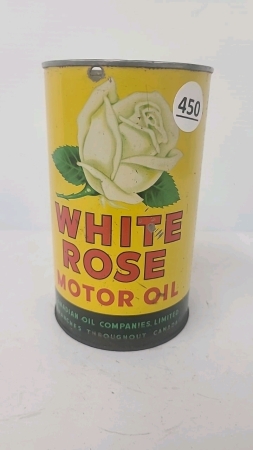 White Rose Motor Oil One Imperial Quart Tin