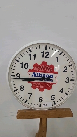 Allison Transmission Plastic Clock