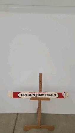 Oregon Chainsaw Push Bar with some chips