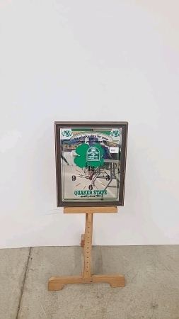 Quaker State Mirrored Clock Battery