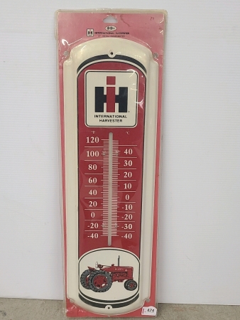 International Harvester Metal Therometer