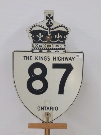 The Kings Highway 87 Sign