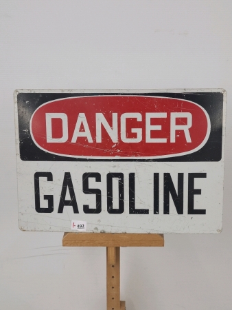 Danger Gasoline Heavy Metal Sign