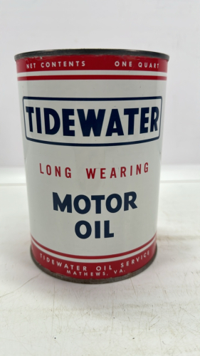 Tidewater Motor Oil One US Quart Tin