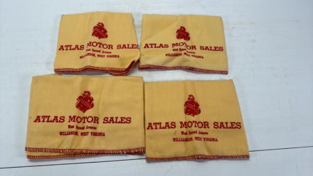 (4) Atlas Motors Buffing Cloth's