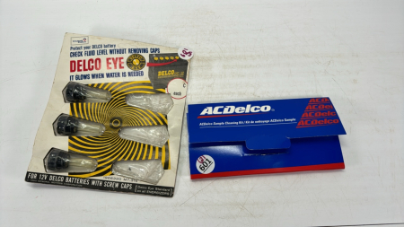 AC Delco Sample Cleaning Kit&(3)Delco Battery Eyes