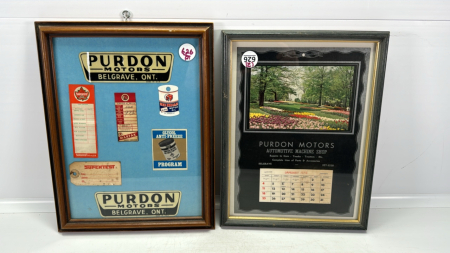 Purdon Motors 1970's Calendar & Memorbillia