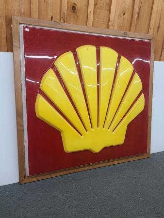 Framed Shell Plastic Sign