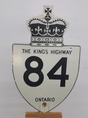 Kings Highway 84 Metal Sign