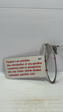 Warning Sign Metal with Clamp