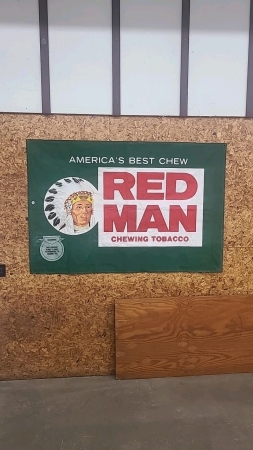 Red Man Chewing Tobacco Banner