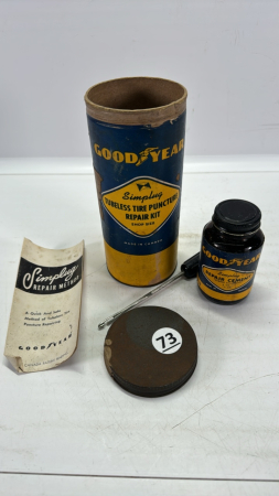 Goodyear Tire Repair Kit Cardboard container